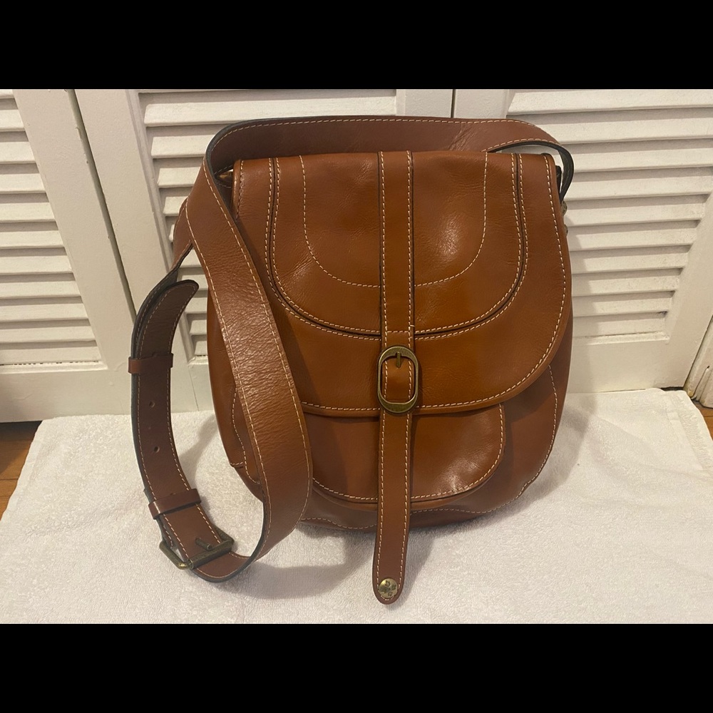 Brown Leather Crossbody